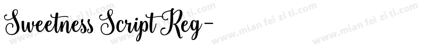 Sweetness Script Reg字体转换